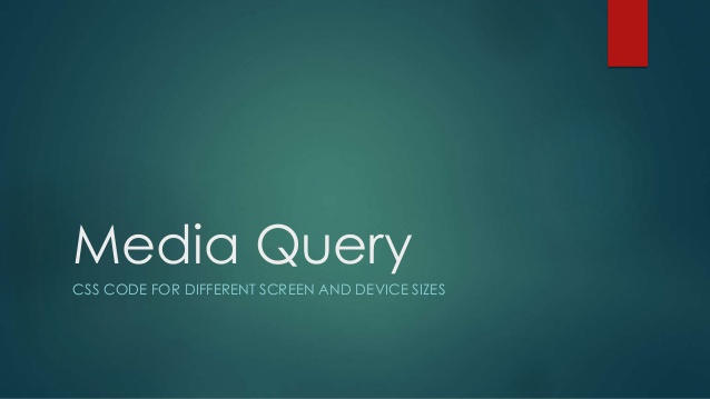 media queries screen sizes
